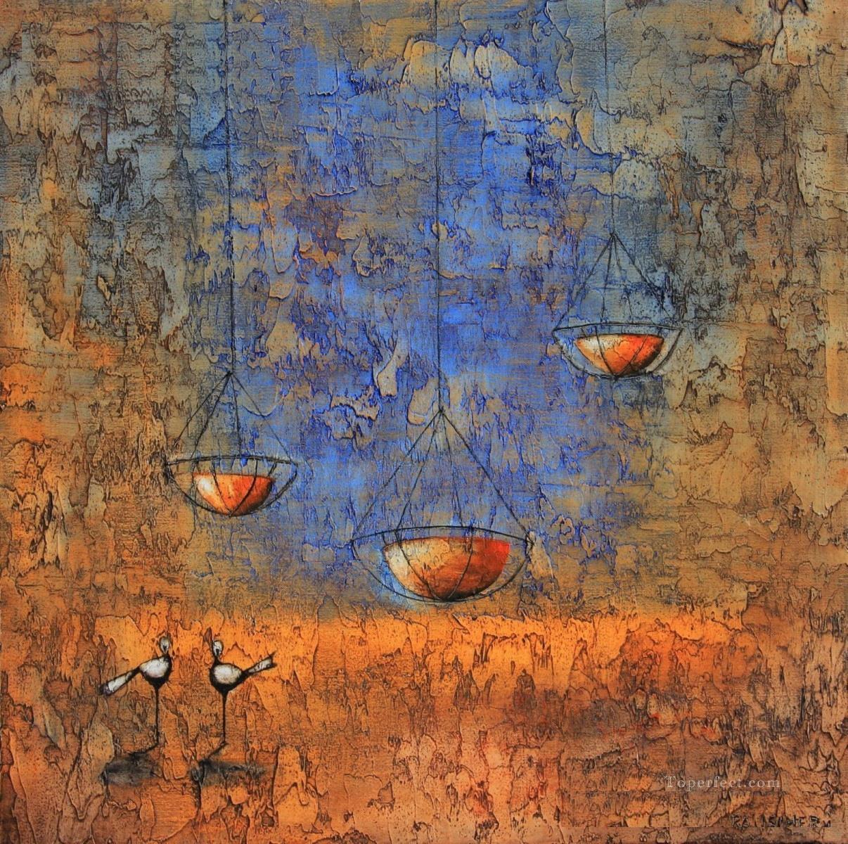 birds and bowl African Oil Paintings